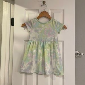 Cat & Jack tie dye short sleeve dress size 4T